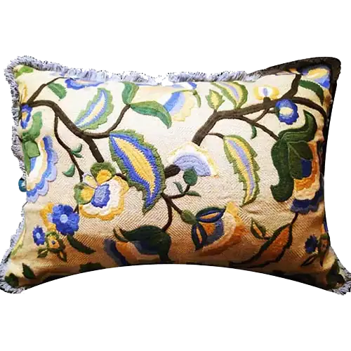 Floral Embroidery Designer Cushion Covers